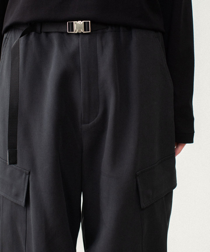 ATTACHMENT アタッチメントのCO/TEN POWDERY DOUBLE CROTH EASY CARGO TROUSERS - BLACKの公式通販サイトsession福岡セレクトショップ