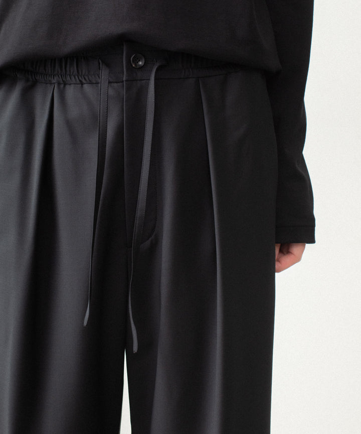 ATTACHMENT アタッチメントの2/80 PE/WO STRETCH TRO EASY TROUSERS - BLACKの公式通販サイトsession福岡セレクトショップ
