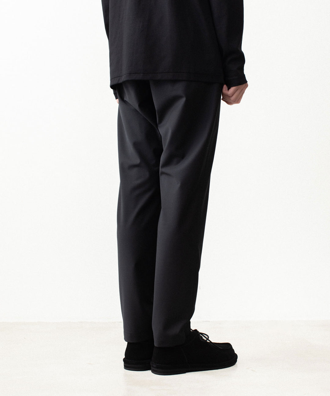 ATTACHMENT アタッチメントの2/80 PE/WO STRETCH TRO REGULAR FIT 1TUCK  TROUSERS - BLACK公式通販サイトsession福岡セレクトショップ