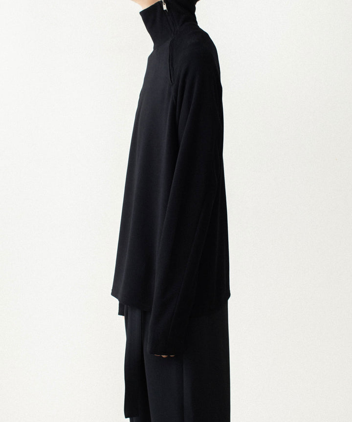 ATTACHMENT アタッチメントのVI/PE SMOOTH ZIP-UP HIGHNECK L/S TEE - BLACKの公式通販サイトsession福岡セレクトショップ