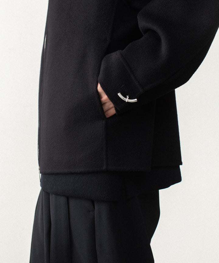 ATTACHMENT アタッチメントのWO/CA DOUBLE FACE BEAVER STAND COLLAR JACKET - BLACKの公式通販サイトsession福岡セレクトショップ