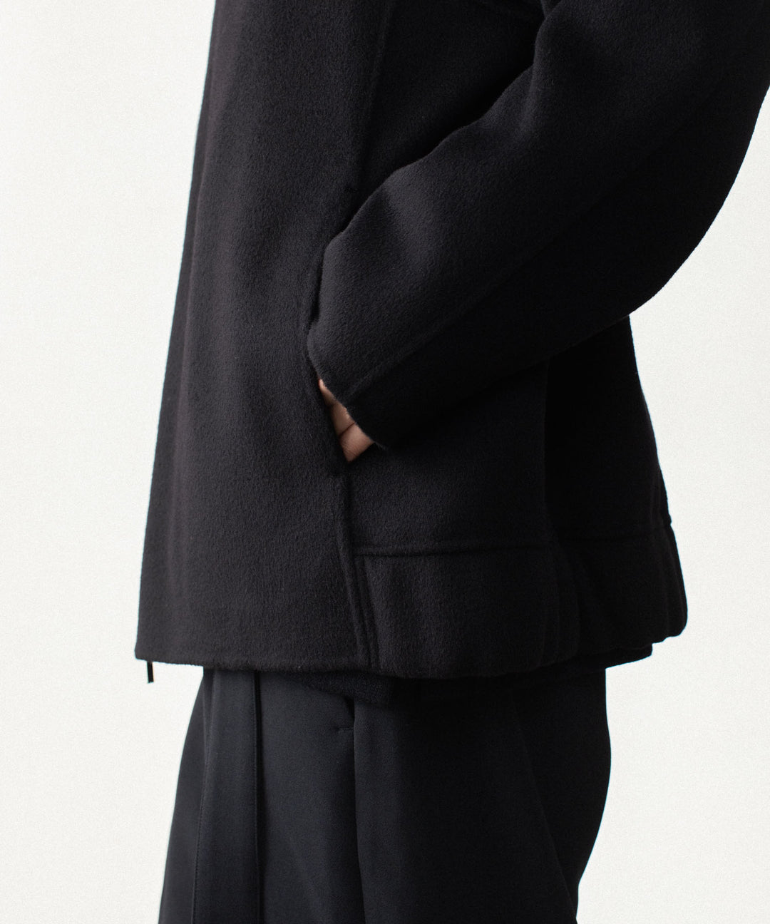 ATTACHMENT アタッチメントのWO/CA DOUBLE FACE BEAVER HOODED JACKET - BLACKの公式通販サイトsession福岡セレクトショップ