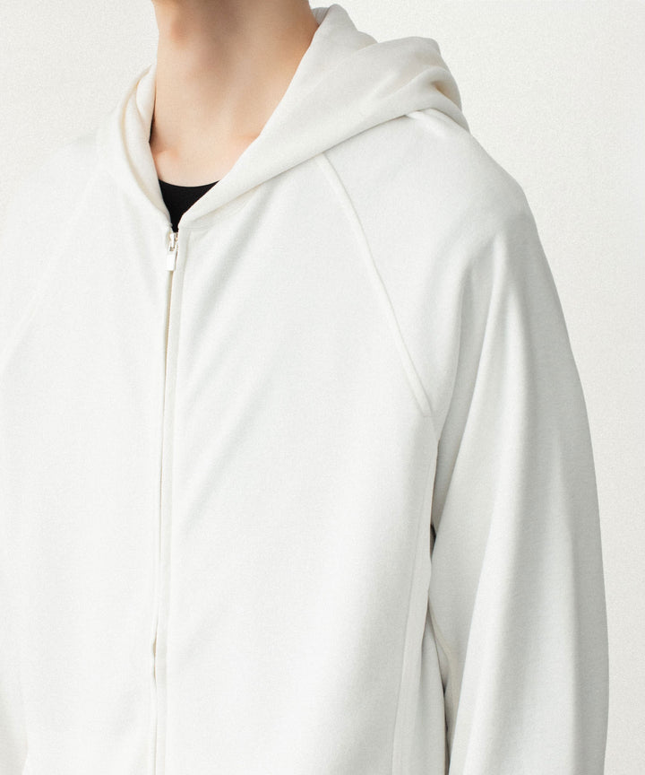 ATTACHMENT アタッチメントのVI/PE SMOOTH ZIP-UP LIGHT HOODIE - OFF WHITEの公式通販サイトsession福岡セレクトショップ