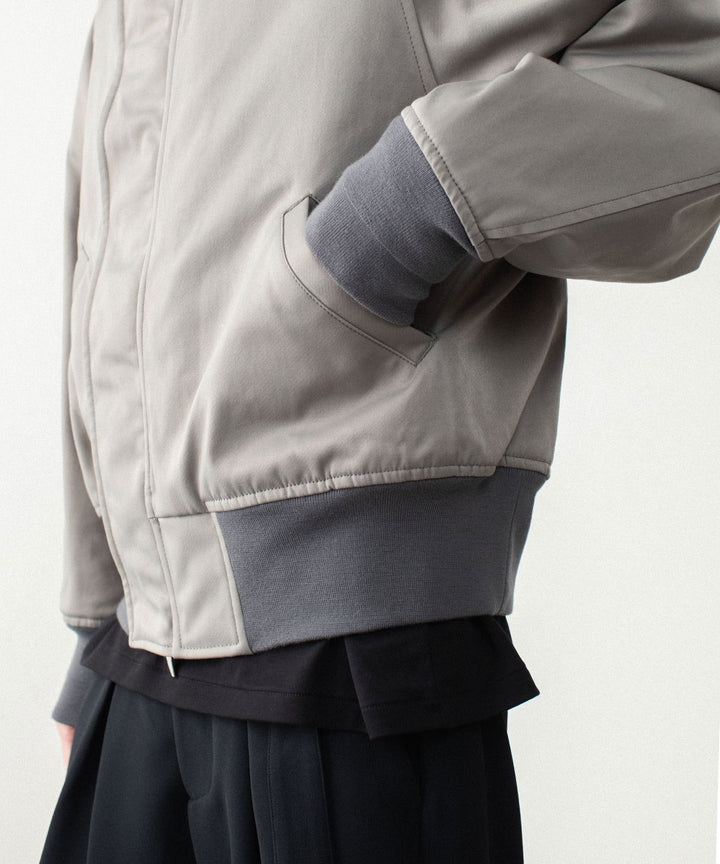ATTACHMENT アタッチメントのNY/CO SATIN N 2B JACKET - KHAKI GRAYの公式通販サイトsession福岡セレクトショップ