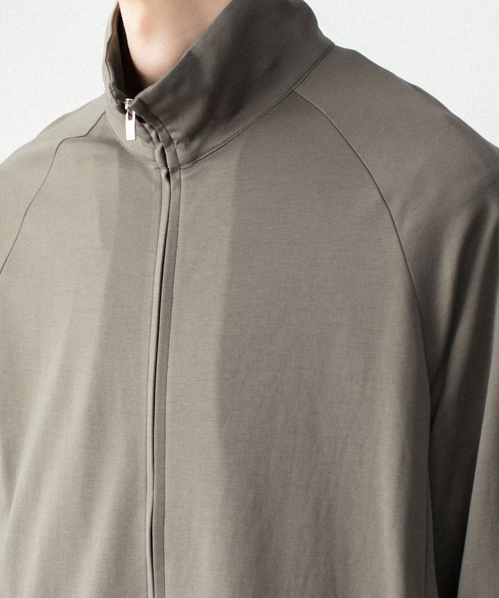 ATTACHMENT アタッチメントのCOTTON DOUBLE FACE STAND COLLAR JACKET - KHAKI GRAYの公式通販サイトsession福岡セレクトショップ