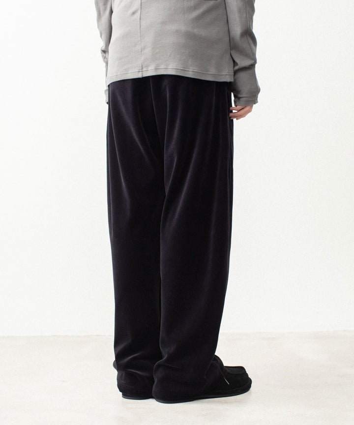 ATTACHMENT アタッチメントの80/2 ORGANIC VELOR BALLOON WIDE TRACK TROUSERS - BLACKの公式通販サイトsession福岡セレクトショップ