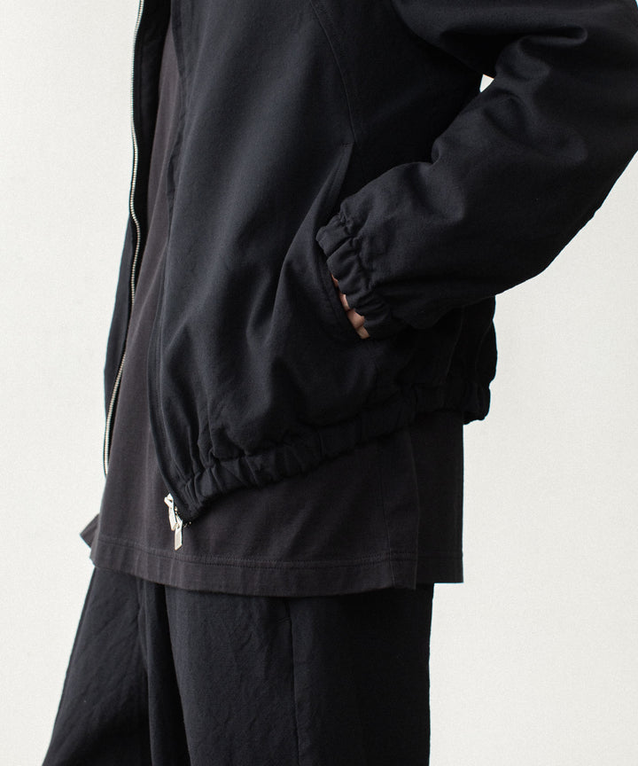 VEIN ヴェインのSHRINK WO CLOTH ZIP-UP JACKET - BLACKの公式通販サイトsession福岡セレクトショップ