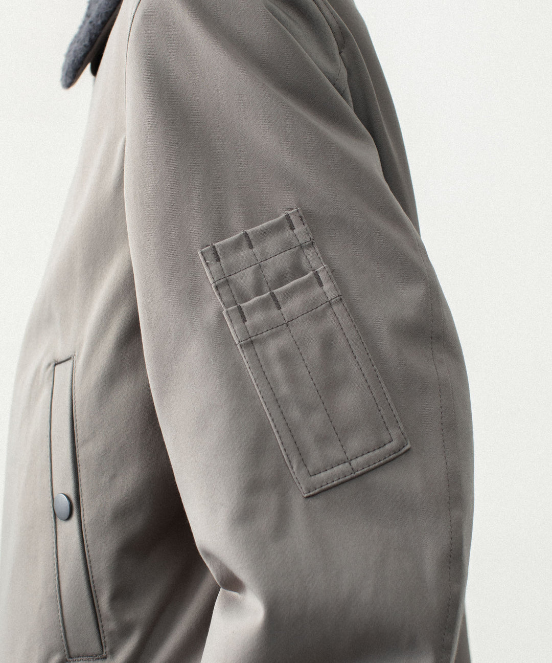 ATTACHMENT アタッチメントのNY/CO SATIN B-15 JACKET - KHAKI GRAYの公式通販サイトsession福岡セレクトショップ