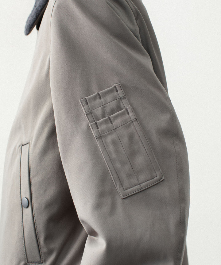 ATTACHMENT アタッチメントのNY/CO SATIN B-15 JACKET - KHAKI GRAYの公式通販サイトsession福岡セレクトショップ