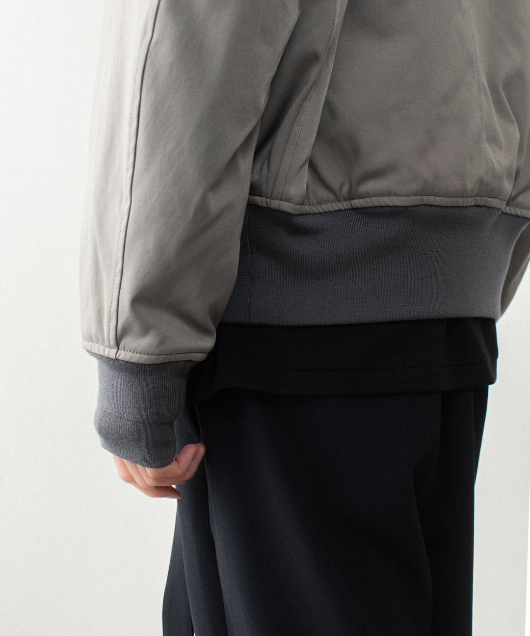 ATTACHMENT アタッチメントのNY/CO SATIN N 2B JACKET - KHAKI GRAYの公式通販サイトsession福岡セレクトショップ