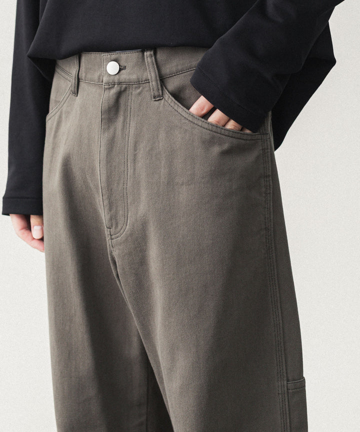 ATTACHMENT アタッチメントのCO NIDOM CLOTH BALLOON WIDE PAINTER PANTS - D.KHAKIの公式通販サイトsession福岡セレクトショップ