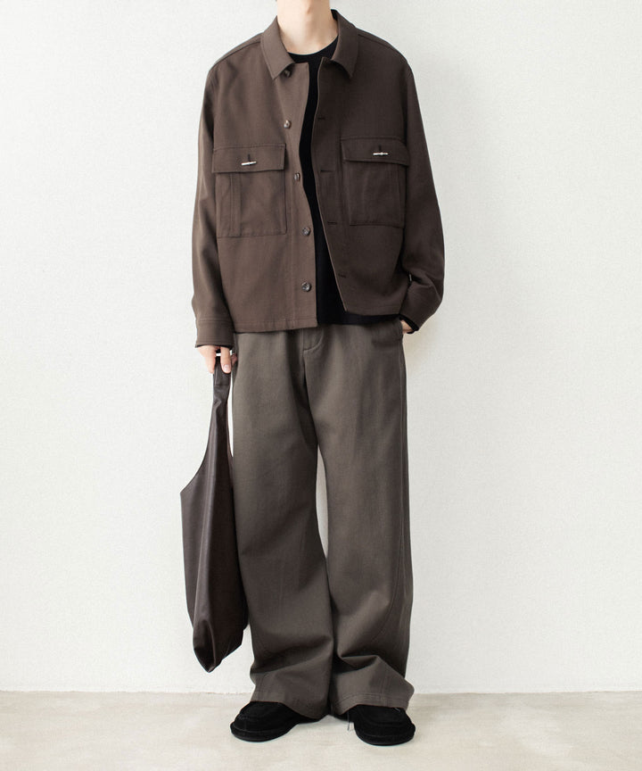 ATTACHMENT アタッチメントのCO NIDOM CLOTH 3D TROUSERS - D.KHAKIの公式通販サイトsession福岡セレクトショップ