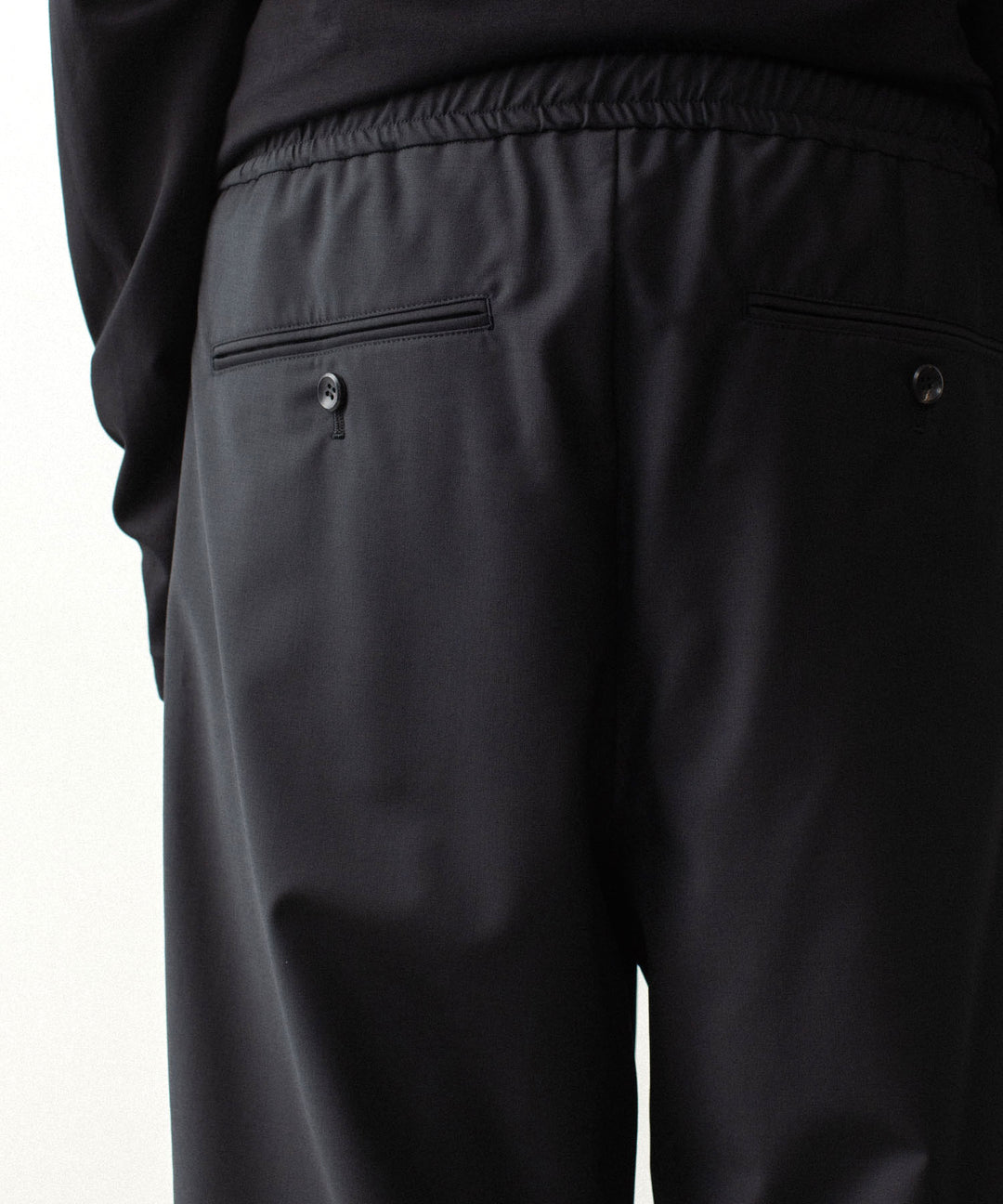 ATTACHMENT アタッチメントの2/80 PE/WO STRETCH TRO EASY TROUSERS - BLACKの公式通販サイトsession福岡セレクトショップ