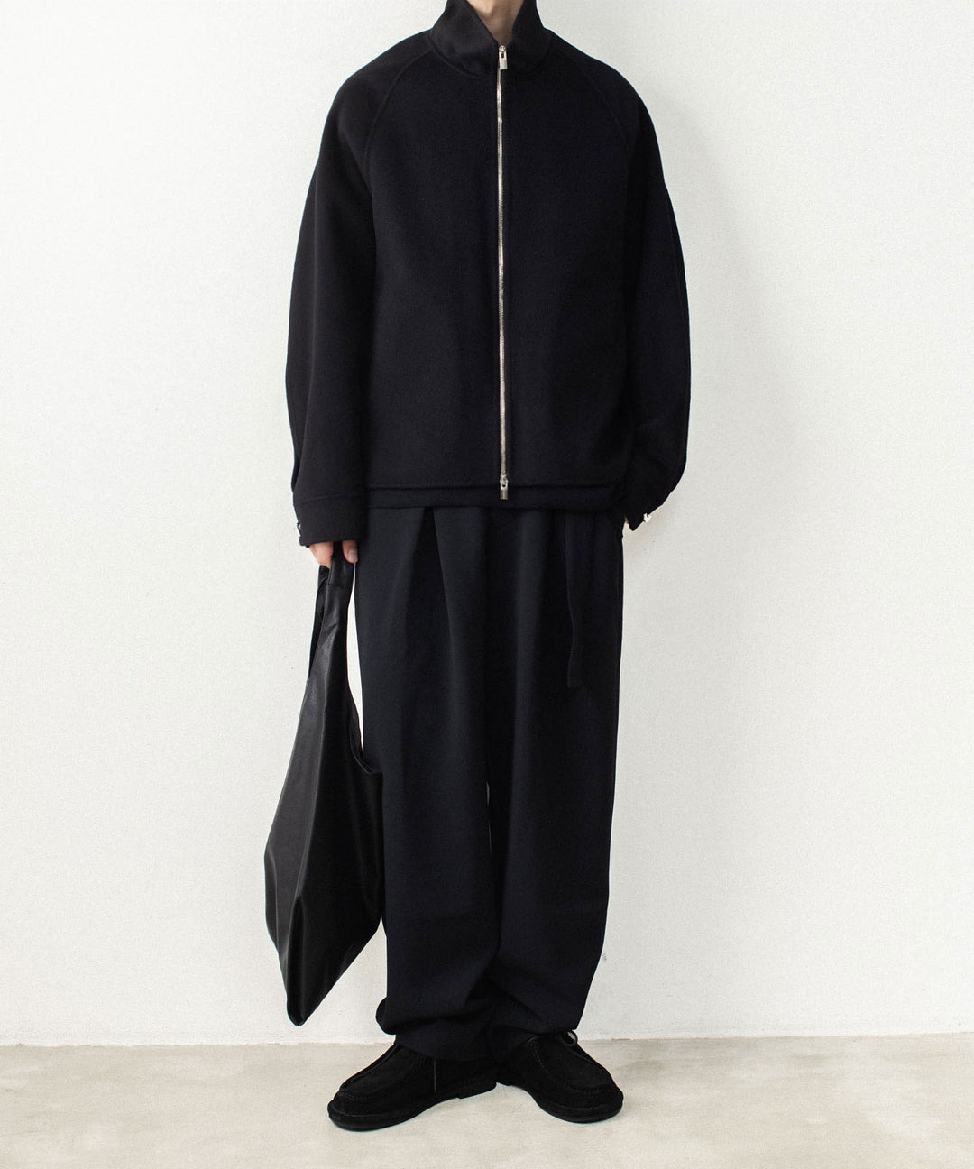 ATTACHMENT アタッチメントのWO/CA DOUBLE FACE BEAVER STAND COLLAR JACKET - BLACKの公式通販サイトsession福岡セレクトショップ