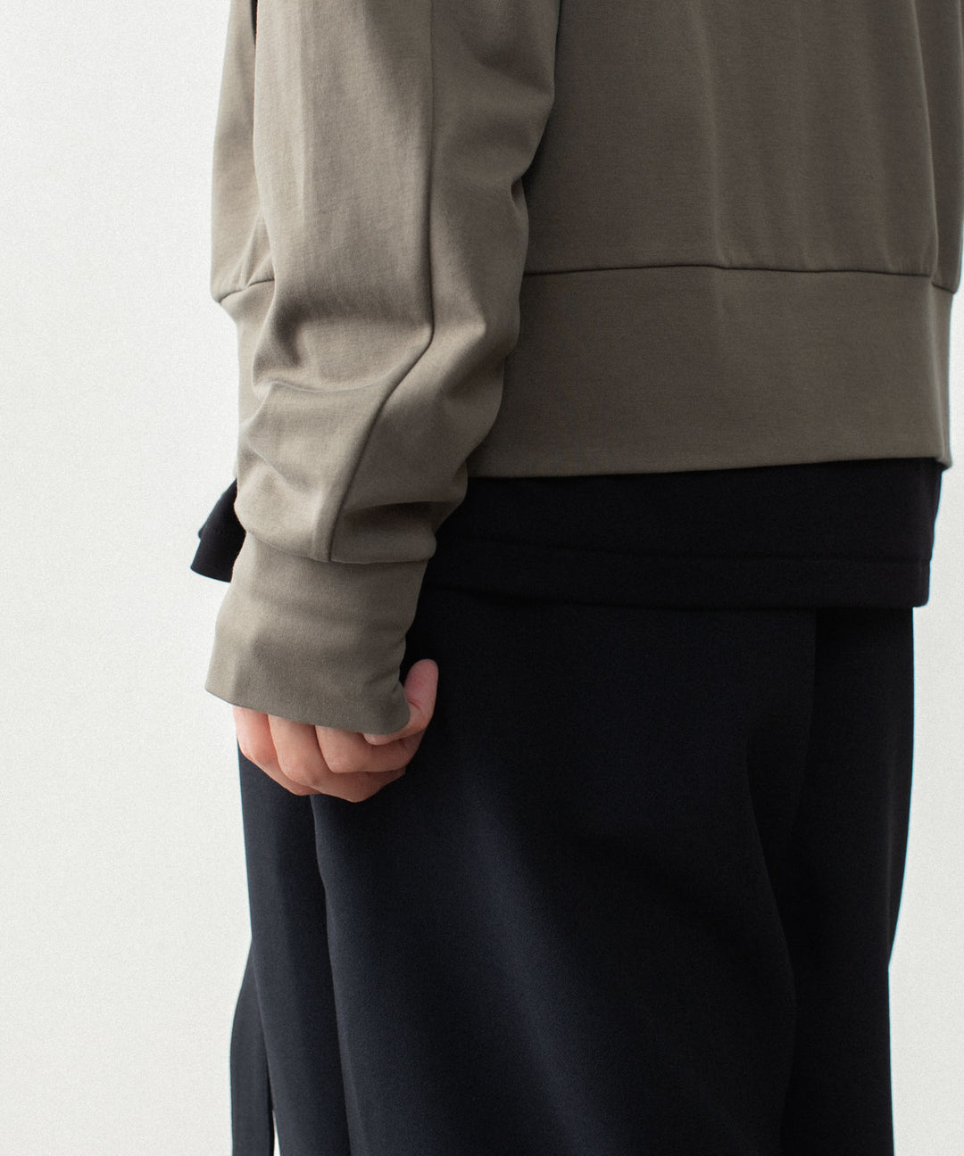 ATTACHMENT アタッチメントのCOTTON DOUBLE FACE STAND COLLAR JACKET - KHAKI GRAYの公式通販サイトsession福岡セレクトショップ