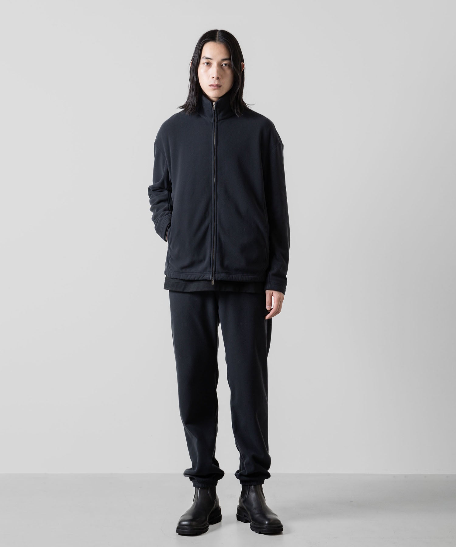 ATTACHMENT アタッチメントのPOLARTEC FLEECE TRACK JACKET - BLACK 公式通販サイトsession福岡セレクトショップ