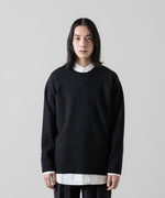 画像をギャラリービューアに読み込む, ATTACHMENT アタッチメントのWOxPE DOUBLE FACE KNIT CREWNECK PULLOVER L/S - BLACK 公式通販サイトsession福岡セレクトショップ
