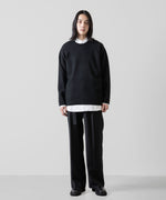 画像をギャラリービューアに読み込む, ATTACHMENT アタッチメントのWOxPE DOUBLE FACE KNIT CREWNECK PULLOVER L/S - BLACK 公式通販サイトsession福岡セレクトショップ
