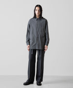 画像をギャラリービューアに読み込む, ATTACHMENT アタッチメントのWASHABLE WO/PE STRETCH SAXONY BELTED WIDE TROUSERS - D.GRAY 公式通販サイトsession福岡セレクトショップ
