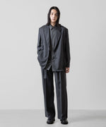 画像をギャラリービューアに読み込む, ATTACHMENT アタッチメントのWASHABLE WO/PE STRETCH SAXONY OVERSIZED LIGHT JACKET - D.GRAY 公式通販サイトsession福岡セレクトショップ
