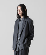 画像をギャラリービューアに読み込む, ATTACHMENT アタッチメントのWASHABLE WO/PE STRETCH SAXONY OVERSIZED LIGHT JACKET - D.GRAY 公式通販サイトsession福岡セレクトショップ
