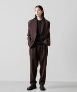 画像をギャラリービューアに読み込む, ATTACHMENT アタッチメントのPE STRETCH DOUBLE CLOTH OVERSIZED 2B JACKET - BROWN 公式通販サイトsession福岡セレクトショップ
