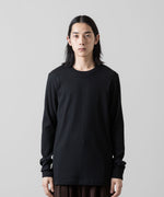 画像をギャラリービューアに読み込む, ATTACHMENT アタッチメントのPE STRETCH RIB SLIM FIT L/S TEE - BLACK 公式通販サイトsession福岡セレクトショップ
