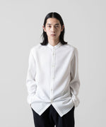 画像をギャラリービューアに読み込む, ATTACHMENT アタッチメントのPE STRETCH VIYELLA BAND COLLAR DRESS SHIRT - WHITE 公式通販サイトsession福岡セレクトショップ
