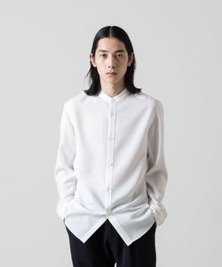 ATTACHMENT アタッチメントのPE STRETCH VIYELLA BAND COLLAR DRESS SHIRT - WHITE 公式通販サイトsession福岡セレクトショップ