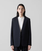 画像をギャラリービューアに読み込む, 【ATTACHMENT】ATTACHMENT アタッチメントのPE STRETCH DOUBLE CLOTH COLLARLESS JACKET - NAVY 公式通販サイトsession福岡セレクトショップ
