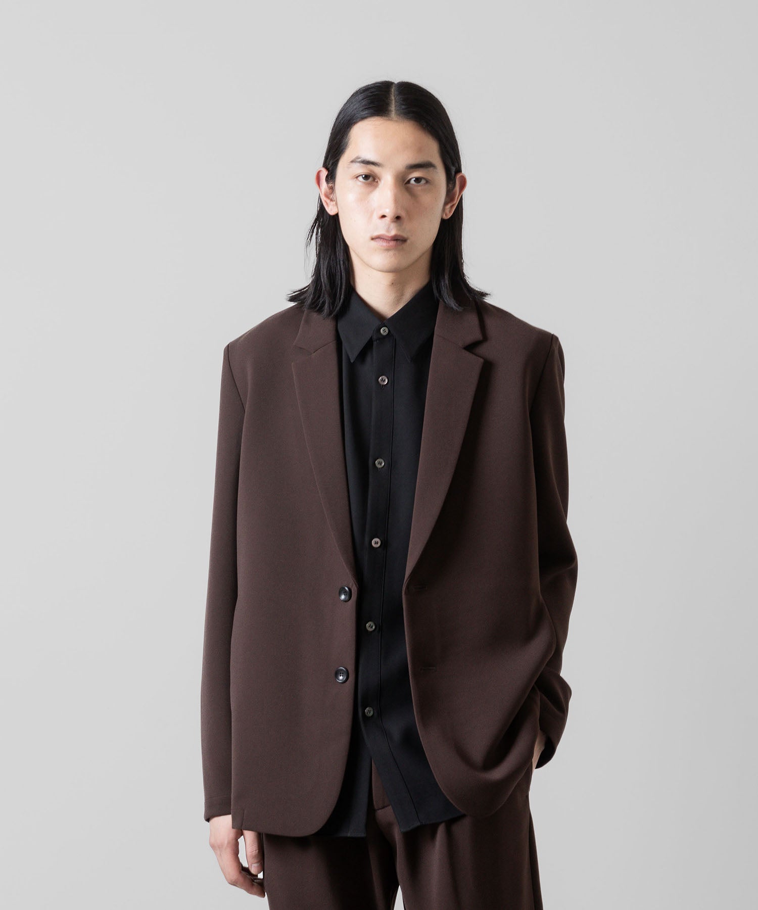 ATTACHMENT アタッチメントのPE STRETCH DOUBLE CLOTH 2B JACKET - BROWN 公式通販サイトsession福岡セレクトショップ