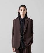 画像をギャラリービューアに読み込む, ATTACHMENT アタッチメントのPE STRETCH DOUBLE CLOTH 2B JACKET - BROWN 公式通販サイトsession福岡セレクトショップ
