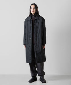 ATTACHMENT アタッチメントのNY TAFFETA PADDING BALLCOLLAR COAT - BLACK 公式通販サイトsession福岡セレクトショップ