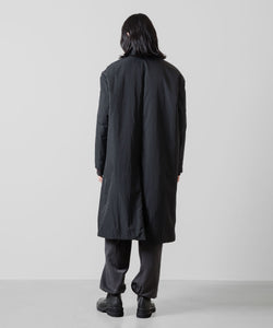 ATTACHMENT アタッチメントのNY TAFFETA PADDING BALLCOLLAR COAT - BLACK 公式通販サイトsession福岡セレクトショップ