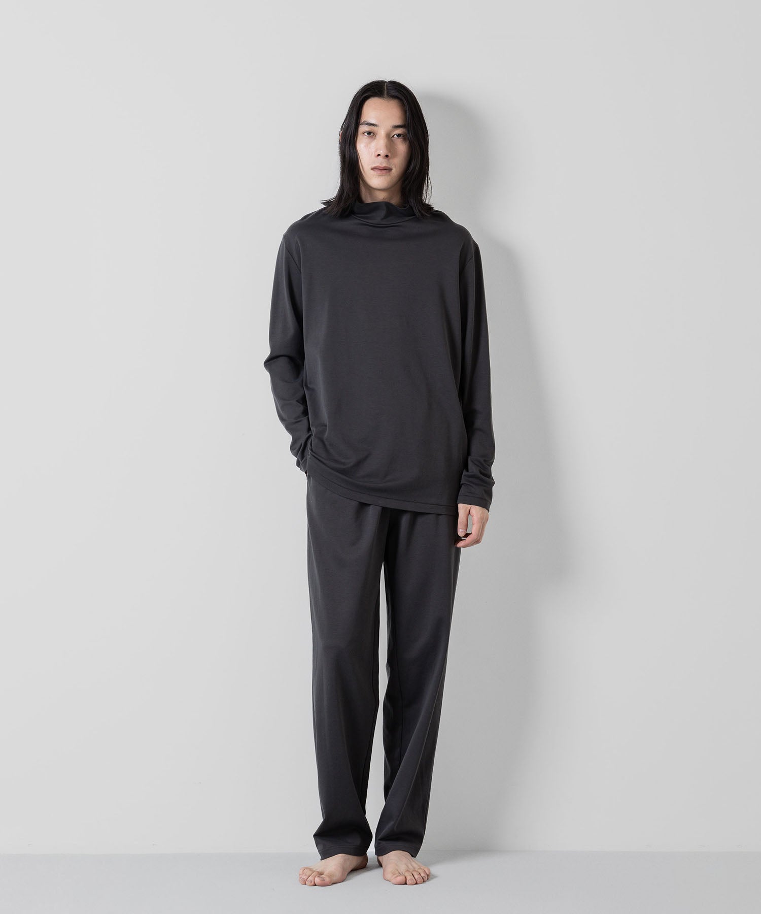 ATTACHMENT アタッチメントのCOTTON DOUBLE FACE LOUNGE TROUSERS - D.GRAY  公式通販サイトsession福岡セレクトショップ