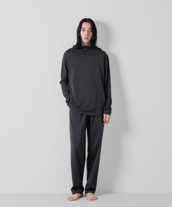 ATTACHMENT アタッチメントのCOTTON DOUBLE FACE SLIM FIT HIGHNECK L/S TEE - D.GRAY 公式通販サイトsession福岡セレクトショップ