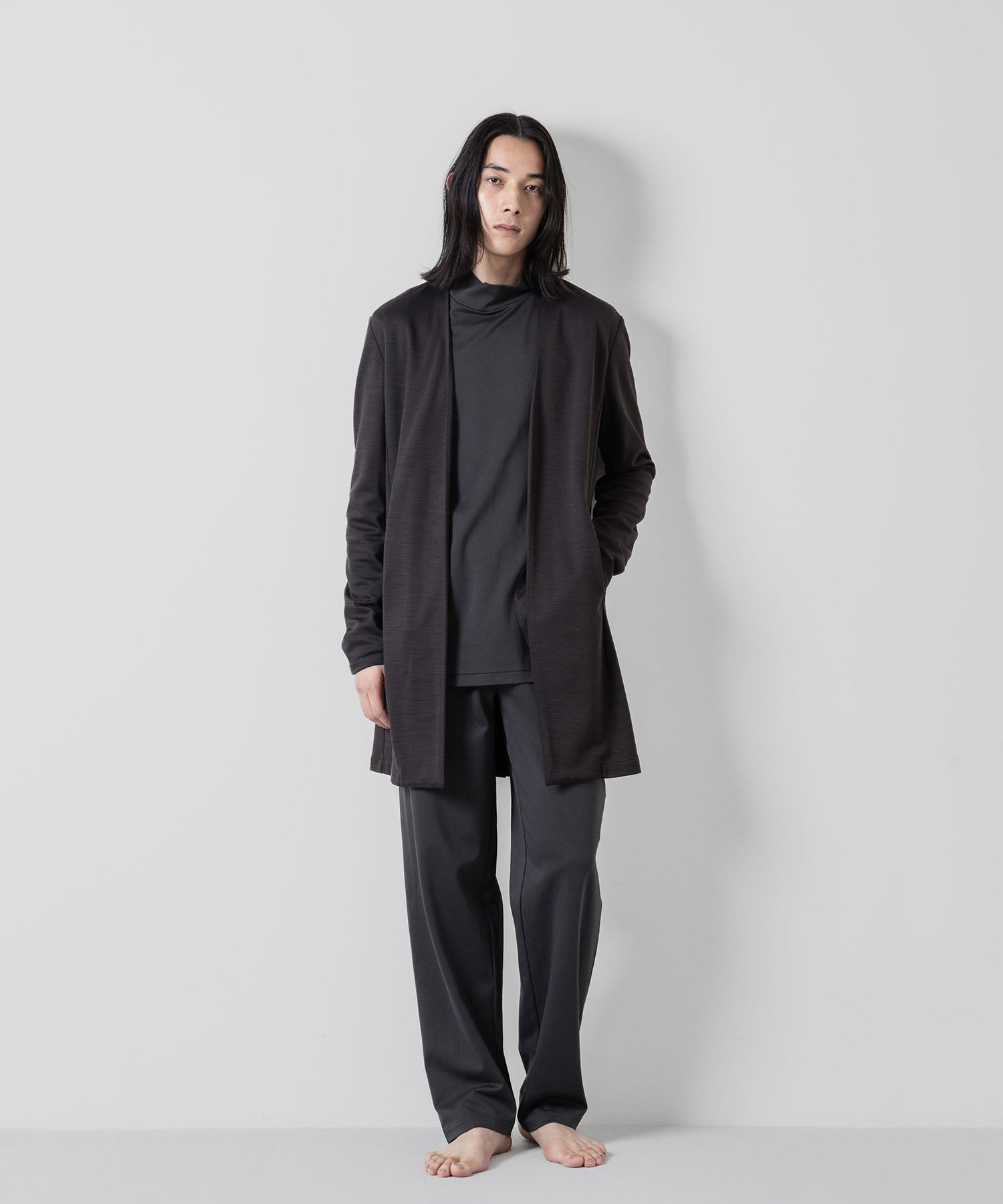 ATTACHMENT アタッチメントのCOTTON DOUBLE FACE LOUNGE TROUSERS - D.GRAY  公式通販サイトsession福岡セレクトショップ