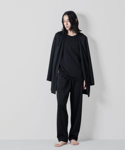 ATTACHMENT アタッチメントのCOTTON DOUBLE FACE LOUNGE TROUSERS - BLACK  公式通販サイトsession福岡セレクトショップ