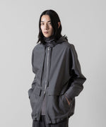 画像をギャラリービューアに読み込む, ATTACHMENT アタッチメントのWO/NY VOILE ZIP UP HOODED JACKET - GRAY 公式通販サイトsession福岡セレクトショップ
