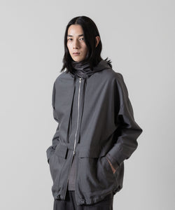 ATTACHMENT アタッチメントのWO/NY VOILE ZIP UP HOODED JACKET - GRAY 公式通販サイトsession福岡セレクトショップ