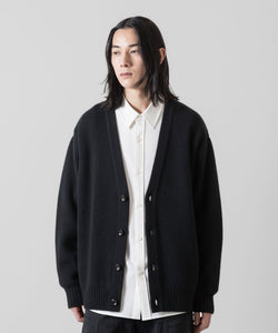 ATTACHMENT アタッチメントのBRITISH WO KNIT CARDIGAN - BLACK 公式通販サイトsession福岡セレクトショップ