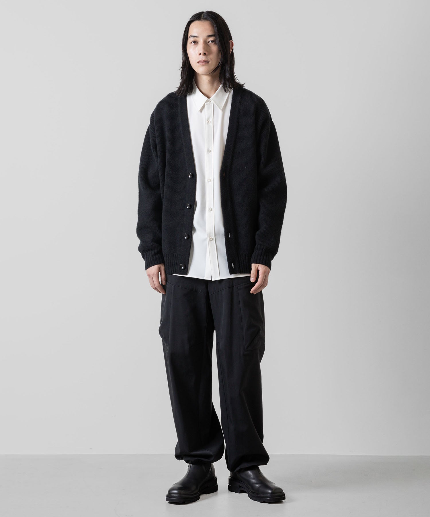 ATTACHMENT アタッチメントのPE/RY STRETCH TROPICAL STRAP SLEEVE L/S SHIRT - WHITE 公式通販サイトsession福岡セレクトショップ