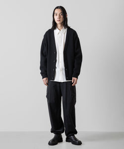 ATTACHMENT アタッチメントのBRITISH WO KNIT CARDIGAN - BLACK 公式通販サイトsession福岡セレクトショップ