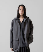 画像をギャラリービューアに読み込む, ATTACHMENT アタッチメントのWO/NY VOILE ZIP UP HOODED JACKET - GRAY 公式通販サイトsession福岡セレクトショップ
