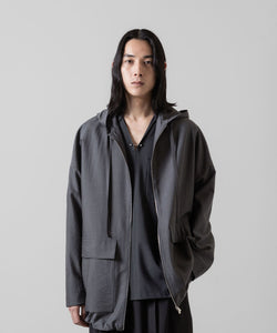 ATTACHMENT アタッチメントのWO/NY VOILE ZIP UP HOODED JACKET - GRAY 公式通販サイトsession福岡セレクトショップ