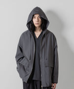 画像をギャラリービューアに読み込む, ATTACHMENT アタッチメントのWO/NY VOILE ZIP UP HOODED JACKET - GRAY 公式通販サイトsession福岡セレクトショップ
