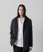 画像をギャラリービューアに読み込む, ATTACHMENT アタッチメントのWO/NY VOILE ZIP UP HOODED JACKET - BLACKの公式通販サイトsession福岡セレクトショップ
