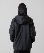 画像をギャラリービューアに読み込む, ATTACHMENT アタッチメントのWO/NY VOILE ZIP UP HOODED JACKET - BLACKの公式通販サイトsession福岡セレクトショップ
