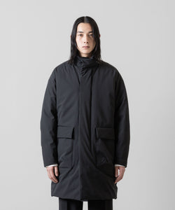 ATTACHMENT アタッチメントの3LAYER LIGHT TAFFETA UTILITY DOWN COAT - BLACK 公式通販サイトsession福岡セレクトショップ