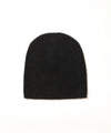 【 ATTACHMENT 】CASHMERE　KNIT BEANIE - BLACK